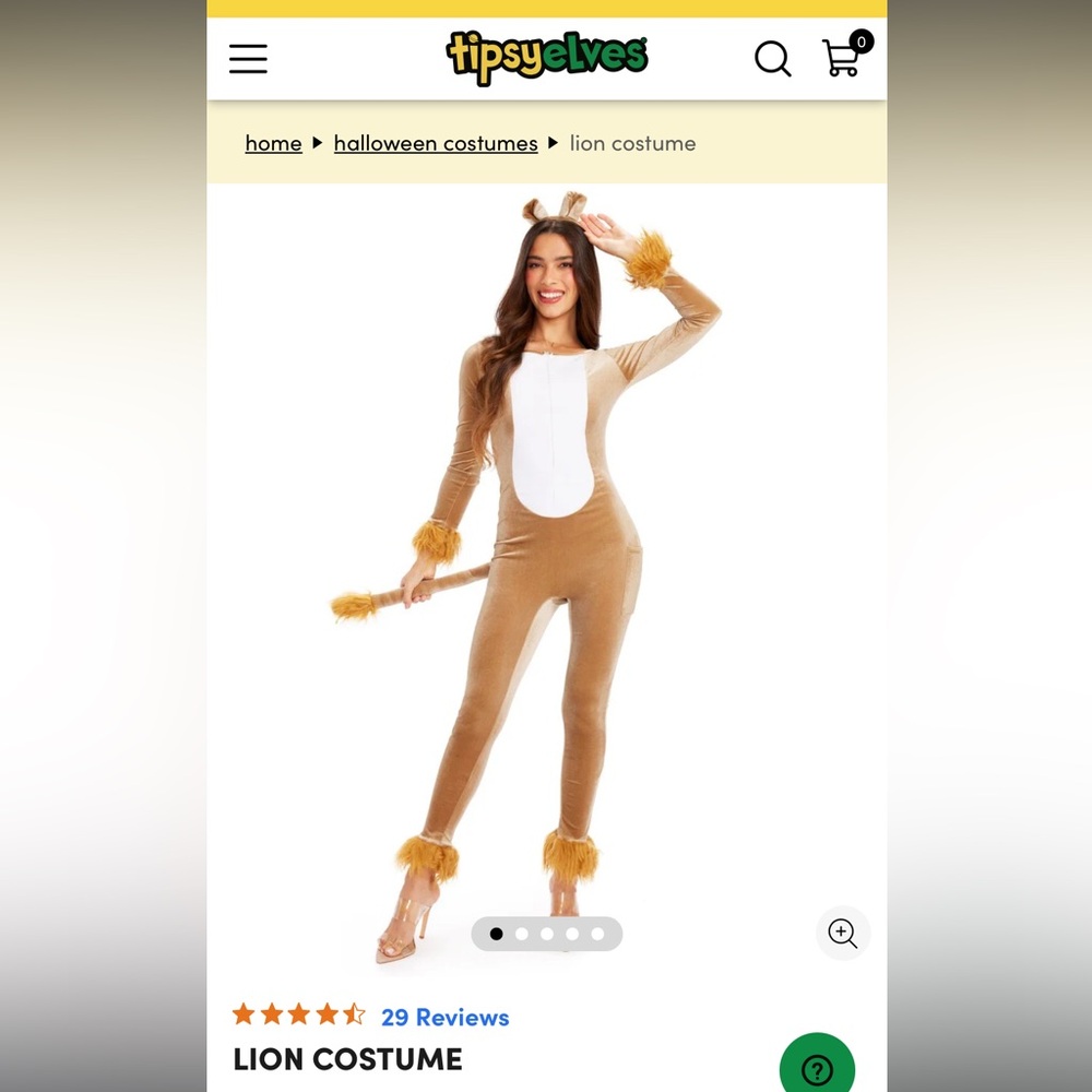 Tipsy Elves Brown Animal Costume with Ears
